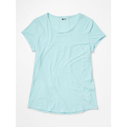 Marmot Clothes Blue NZ - Aura T-Shirts Womens NZ4976015